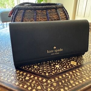 Kate Spade, cedar street wallet, black, new with tags